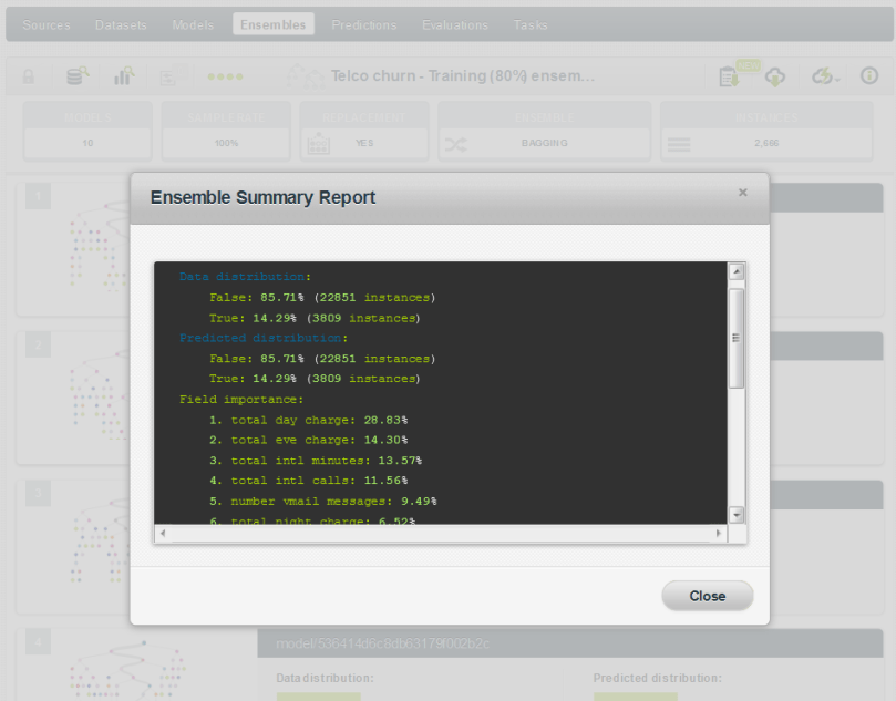 ensemble summary report