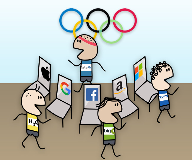 olimpic inverse musical chairs