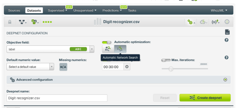 Automatic Network Search