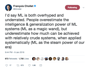 F. Chollet on ML Over:Underestimation