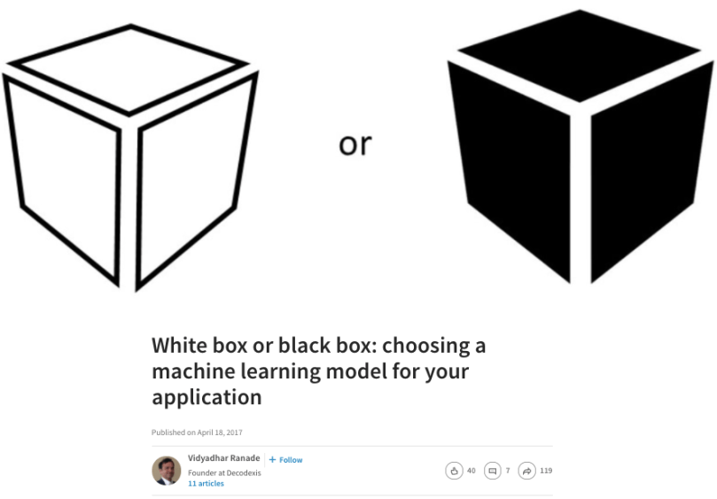 Black Box vs. White Box ML