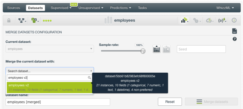 select-merge-dataset