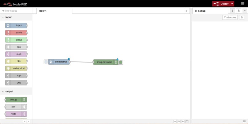 Your first Node-RED flow