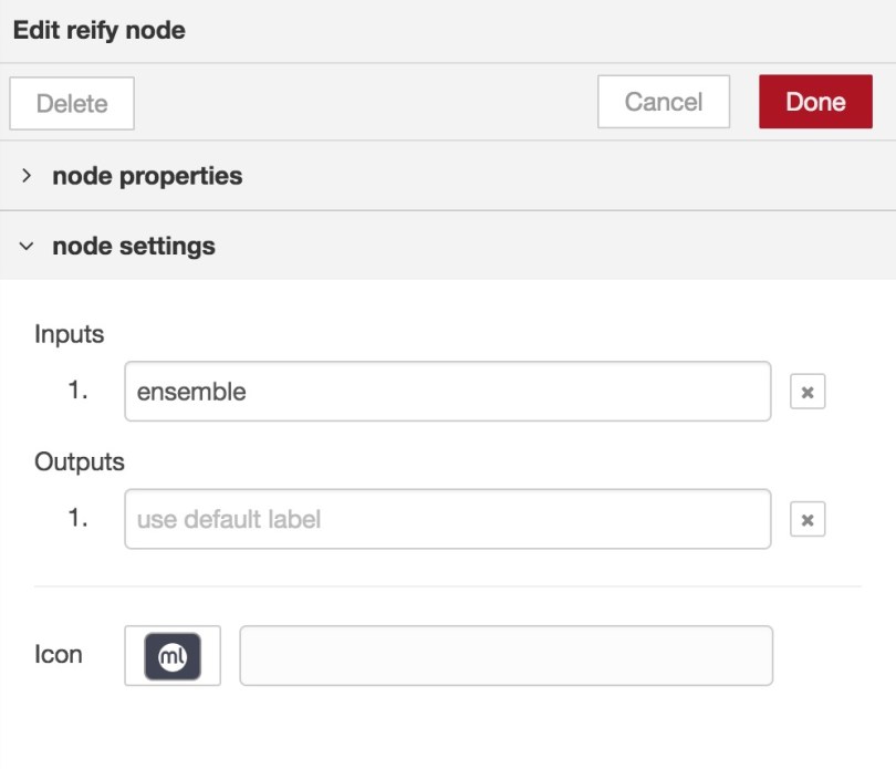 BigML Reify configuration 