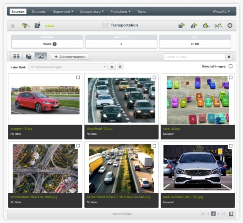 BigML Composite Source