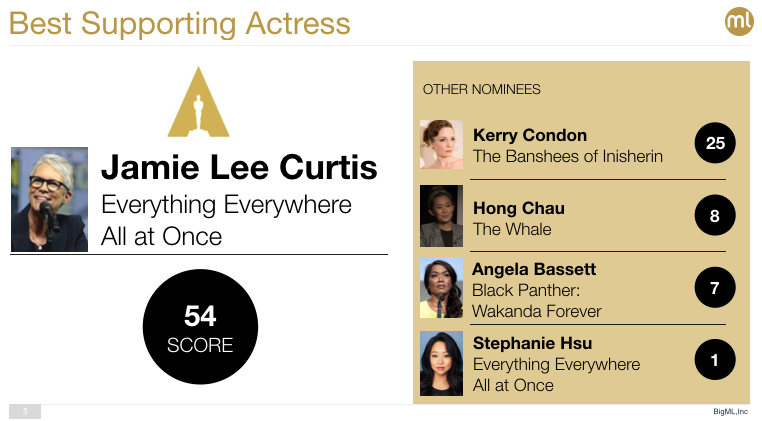 1993 BEST SUPPORTING ACTRESS OSCAR NOMINATIONS visual data 8